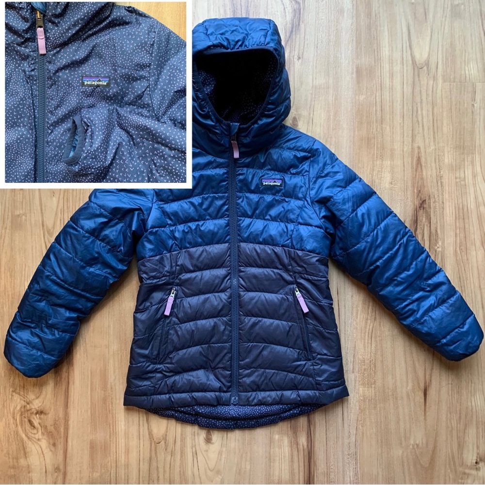 Patagonia Reversible Down Hooded Jacket Kids’ 12